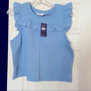 COPY - Bluenotes Crop Top in light blue